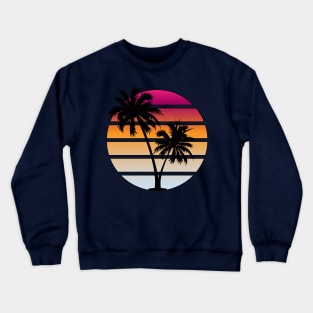 Retrowave Orange sunset Crewneck Sweatshirt